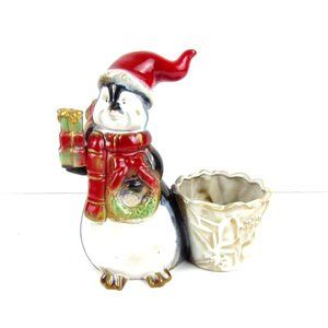 Penquin Tealight Holder Kirklands Cottagecore Country Candy Candle
